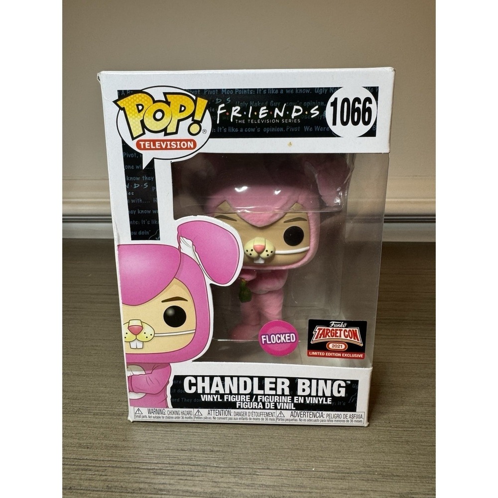 Funko POP! Chandler Bing Flocked Friends #1066 TargetCon Exclusive